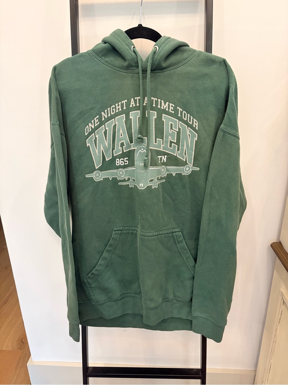 Morgan Wallen Green Graphic Hoodie - One Night At A Time Tour